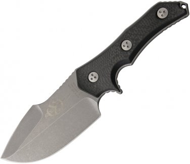 Marfione Mfcapex Apex Apocalyptic Fixed Knife BB 4.625" Clip Blade BLK CF Handle