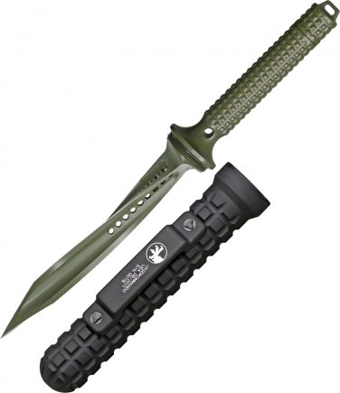 Microtech MCT1051GR Jagdkommando Fixed Knife w/Green Handle, Be a Warrior!- Buy NOW!! Save NOW!!