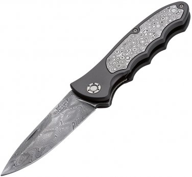 Boker BO03240 Leopard Damascus III Linerlock knife, "Make An Offer"- All Offers Considered!