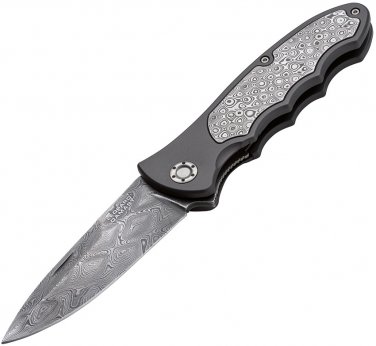 Boker BO03240 Leopard Damascus III Linerlock, "Make An Offer"- All Offers Considered!