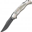 Boker BO03561 Scout Pearl Damascus, "Make An Offer"- All Offers Considered!