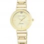 Anne Klein Women's AK/2434CHGB Diamond-Accented Gold-Tone Bracelet Watch