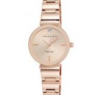 Anne Klein Women's AK/2434RGRG Diamond-Accented Rose Gold-Tone Bracelet Watch