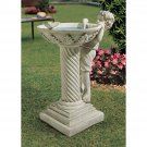 Design Toscano Summer's Splash Sculptural Birdbath