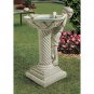 Design Toscano Summer's Splash Sculptural Birdbath
