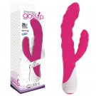 Gossip 20X Ellen 3 speed 17 function Waterproof Dual motors 180 Degree Flexible stimulator Magenta