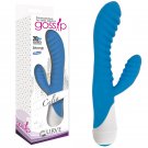 Gossip 20X Celia 3 speed 17 function Waterproof Dual motors 180 Degree Flexible stimulator Azure