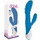 Gossip 20X Diana 3 speed 17 function Waterproof Dual motors 180 Degree Flexible stimulator Azure