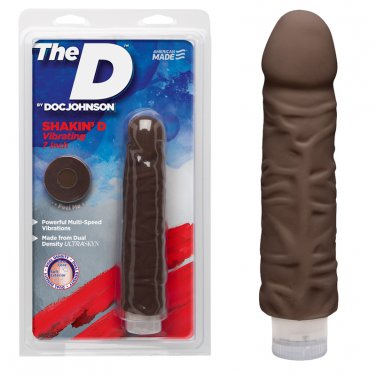 The D The Shakin D 7 Inch Vibrating Chocolate, "Make An Offer"- All Offers Considered!