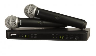 Shure	BLX288/PG58-H9	 Dual Wireless Microphone System with (2) PG58 Handheld Transmitters