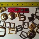 Big Lot of  Buckles Tip Loops Conchos Western NR VGC