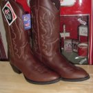 New Justin Supple Leather Cowboy Boots Men's 12 D NIB