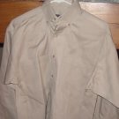 Crisp Panhandle Slim Men's S Khaki Western Shirt LK NU