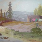 Beautiful Original Oil Painting East Texas Artist Wind