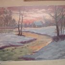 Beautiful Original Oil Painting East Texas Artist Cabin