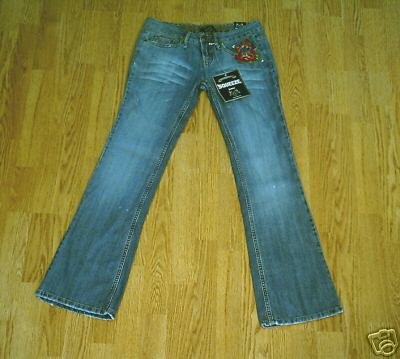 SQUEEZE LOW RISE STRETCH DESTROY JEANS-5-30 X 32.5-NWT