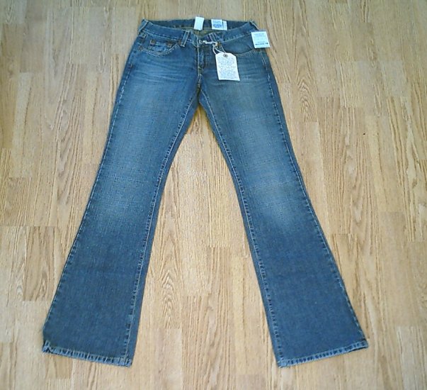 LUCKY LOW RISE WHISKER CUSTOM JEANS-SIZE 0-28 X 35-NWT