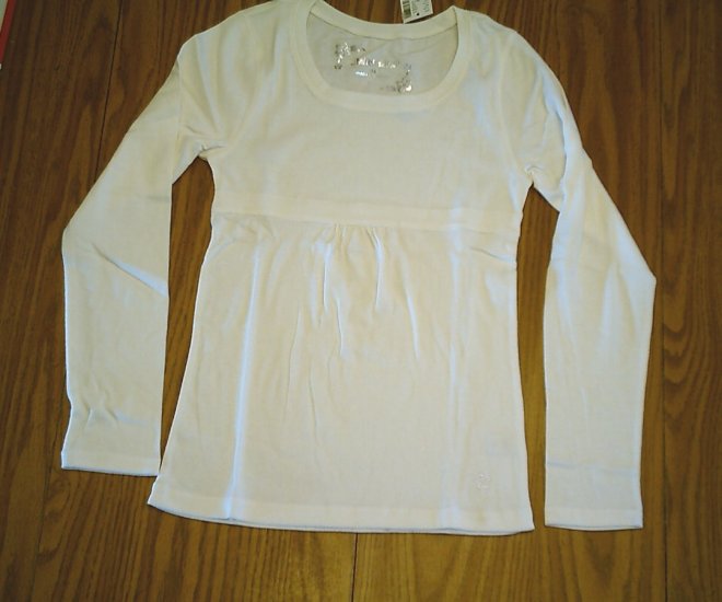 LIMITED TOO JEANS GIRLS IVORY SHIRT TOP-SIZE 14-NWT NEW
