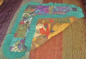 Multi Colored Leaf Pillow Covering