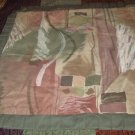 Olive Abstract Art Pillow Cover