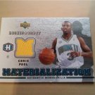 06-07 Upper Deck Rookie Debut Chris Paul Materialization game worn jersey card