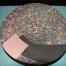 Unique Abstract Pottery Display Bowl and Stand