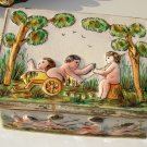 Vintage Capodimonte Trinket Box w/ Cherubs