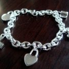 FREE P&P! 925 STERLING SILVER 5 Cute CHARM Bracelet#232