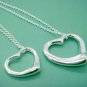 FREE P&P! 925 STERLING SILVER LOVER HEART NECKLACE #92
