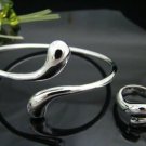 FREE P&P!925 SILVER TEAR BRACELET & RING #S112