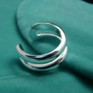 FREE P&P! 925 STERLING SILVER PARALLEL 8 Q RING #23