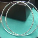 FREE P&P! 925 STERLING SILVER CIRCLE EARRINGS #83