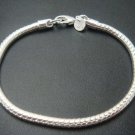 FREE P&P!925 STERLING SILVER 4mm SNAKE Bracelet #62