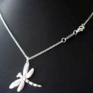 FREE P&P! 925 SILVER dragonfly NECKLACE #18