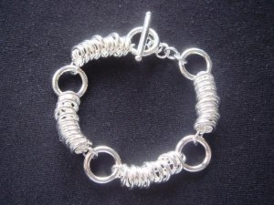 FREE P&P! 925 Sterling Silver Cute Circle Bracelet#171