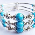 charming Tibet silver Turquoise Bracelet free shippiing