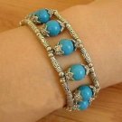 Genuine Tibet silver Turquoise Bracelet