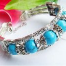 CHINESE TIBET SILVER TURQUOISE BRACELET