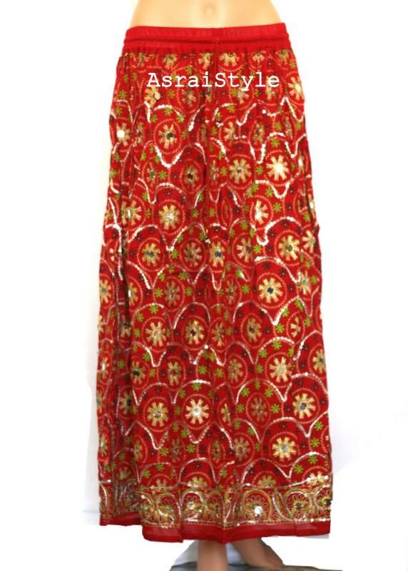 Bohemian Hippie Boho India Indian Long Skirts Wholesale Lot - 5