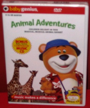 Baby Genius Animal Adventures W/ Bonus Music CD