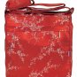 IFD11 - Red/Silver Cherry Blossom - 'I Frogee' Boxy Diaper Bags