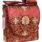IFD24 - Dark Red Fortune Flower - 'I Frogee' Boxy Diaper Bags
