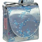 IFD28 - Silver/Skyblue Cherry Blossom - I Frogee Diaper Bags