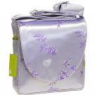 IFD33 - Silver/Purple Blossom & Bamboo Leaves - I Frogee Diaper Bags