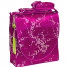 IFD36 - Hot Pink/Silver Cherry Blossom - I Frogee Brocade Diaper Bags