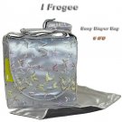 IFD42 - Silver Butterfly - I Frogee Brocade Diaper Bags