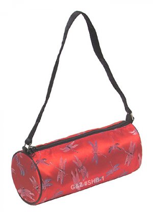 SHB1 - Red Cylinder Shoulder Bag (Cosmetic Bag)