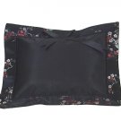 Black-Red+Silver Cherry Blossom Brocade - I Frogee Baby Pillow