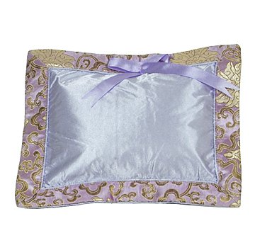 Light Purple Fortune Flower Brocade - I Frogee Baby Pillow