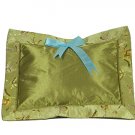 Olive Green Butterfly Brocade - I Frogee Baby Pillow